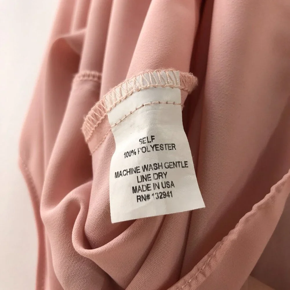 Amanda Uprichard Womens Blouse Top Cold Shoulder V Neck Pink P - Picture 4 of 4